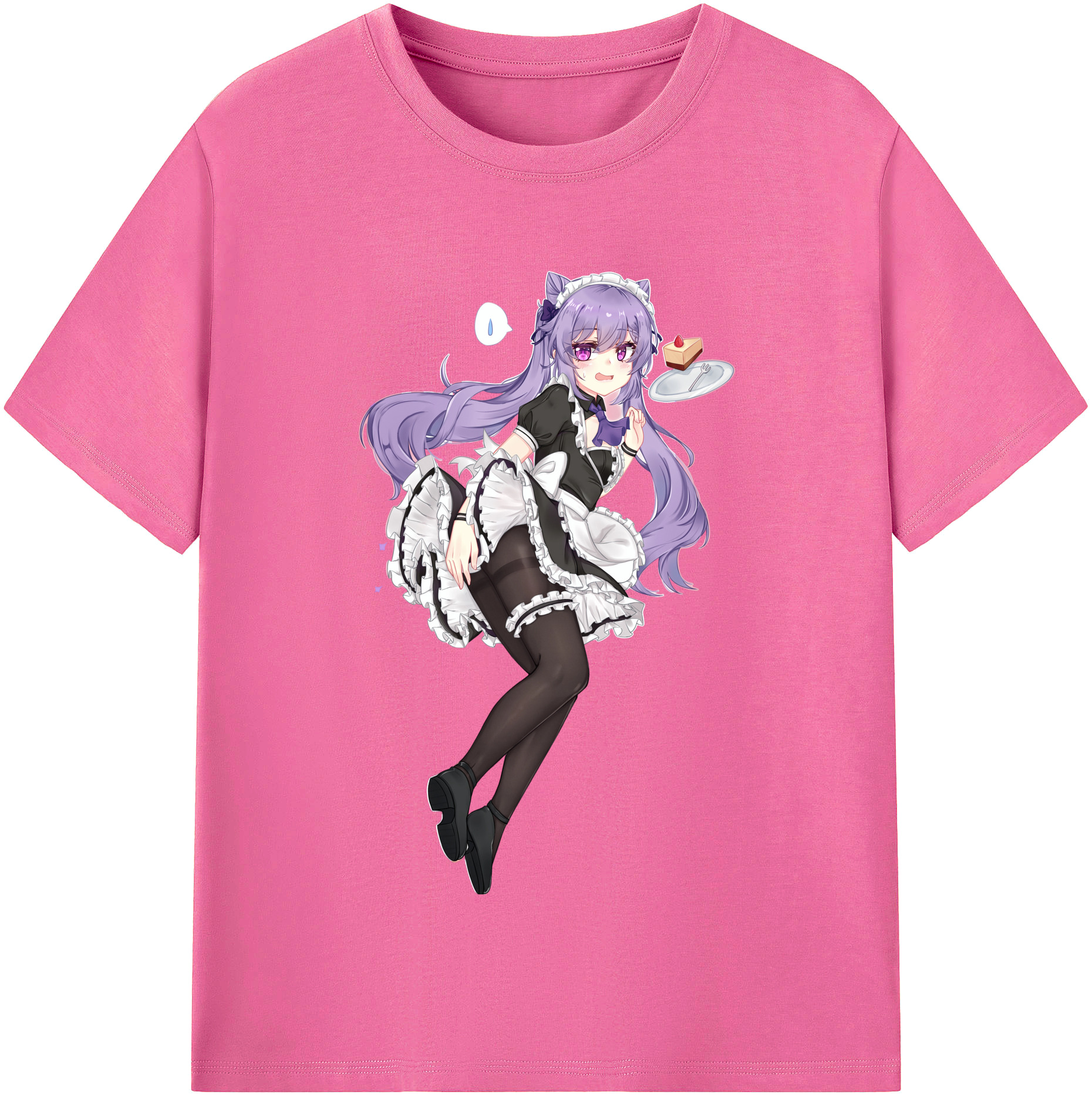 げんし神 刻晴 こくせい genshin Kokusei レディースカジュアルプリントTシャツ（綿100％）